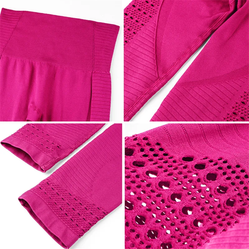 oyoo women's seamless sports capris high elastic slim yoga leggings high waist workout running tights 3/4 length sport pants