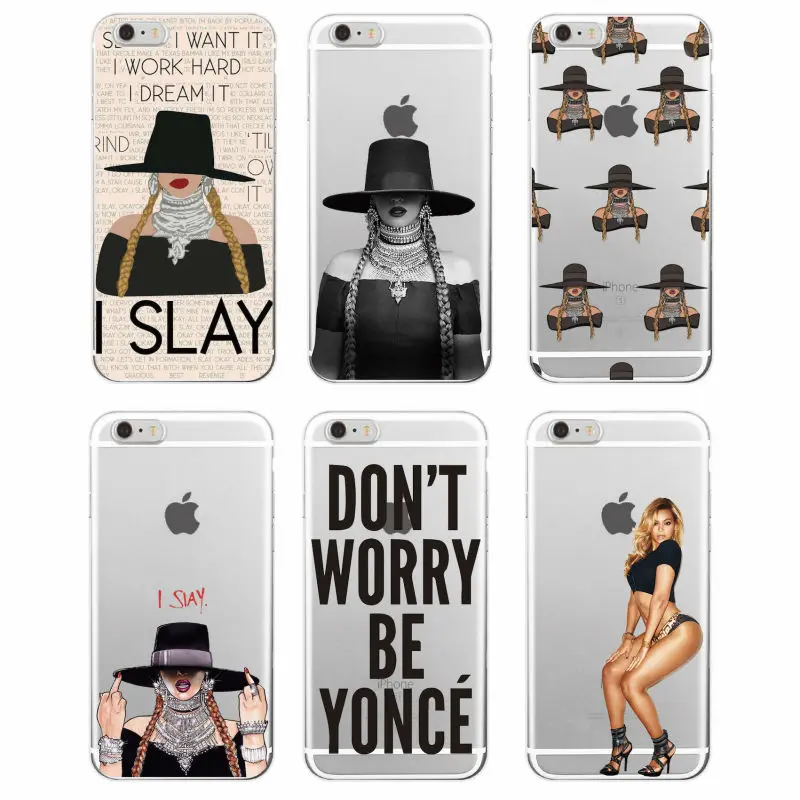 Для iPhone 7 7Plus 6 6S 5 5S 8 8Plus X XS Max SAMSUNG Galaxy S8 S8P Beyonce I SLAY Pop Music Мягкий ТПУ чехол для