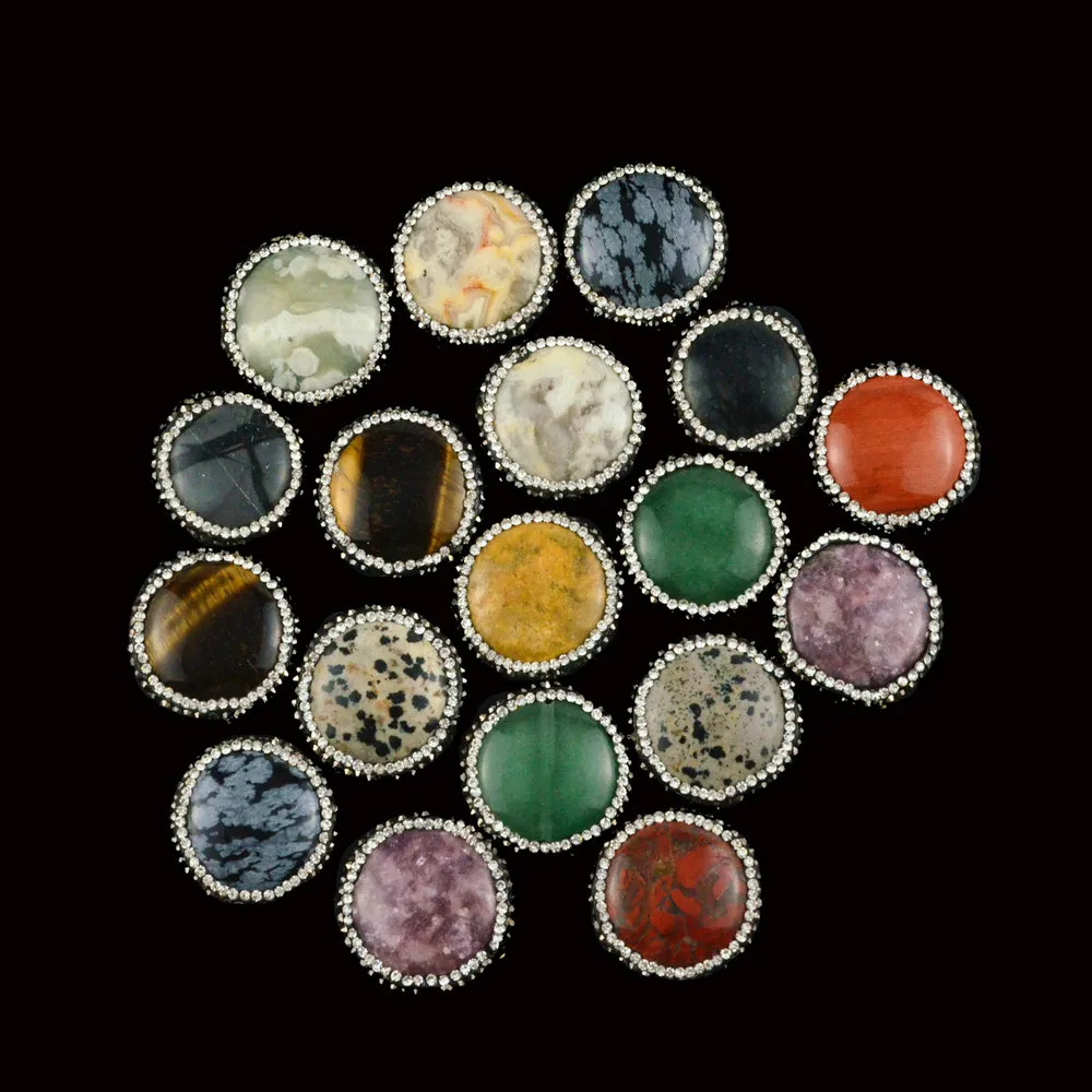 

The shape of Round Rhinestone with Crystals,Eleven Colors,Can Mix, 10 Pieces