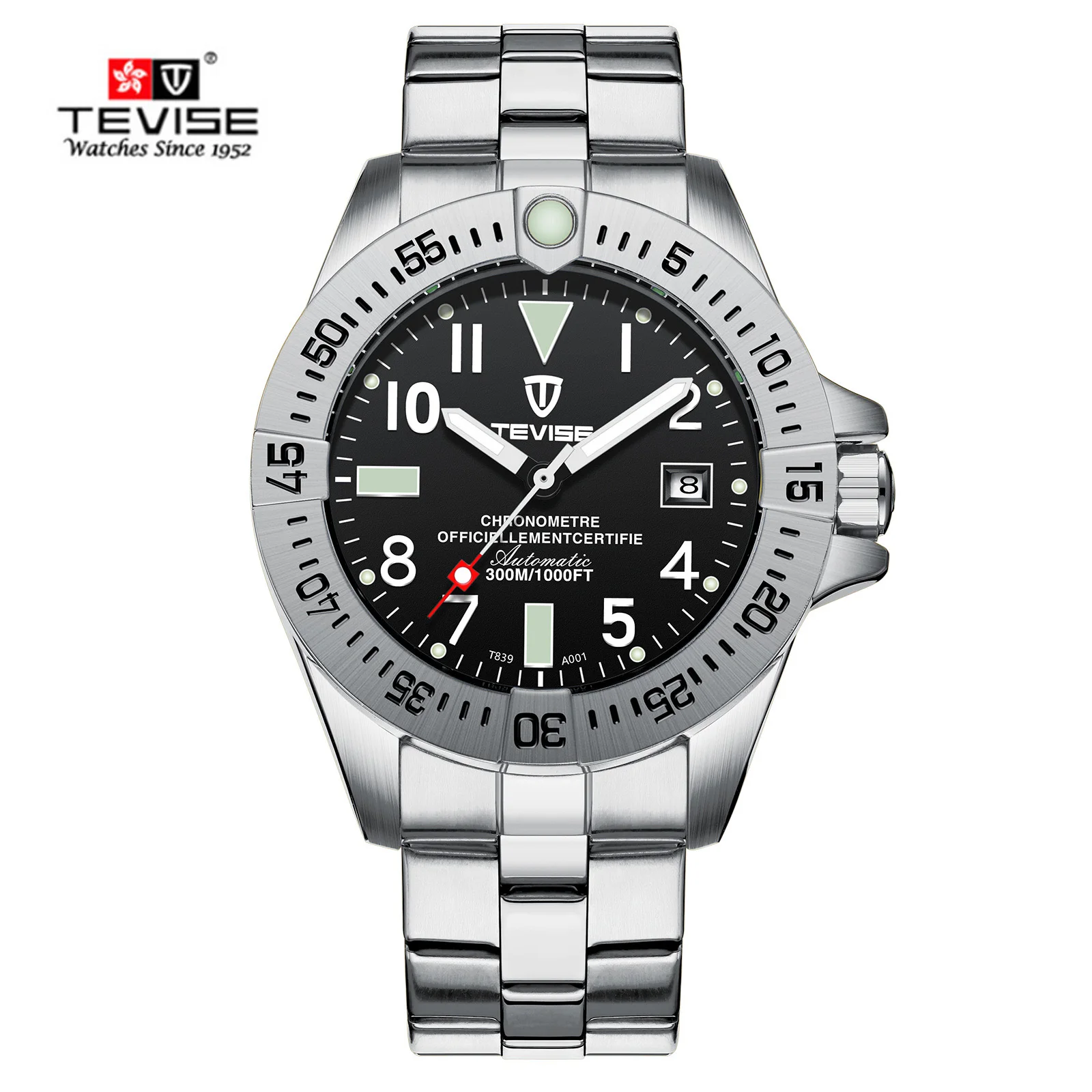 Relogio Tevise الرجال ووتش للماء التلقائي ساعات آلية الرجال المعصم ساعة Masculino مع هدية مربع Reloj هومبر