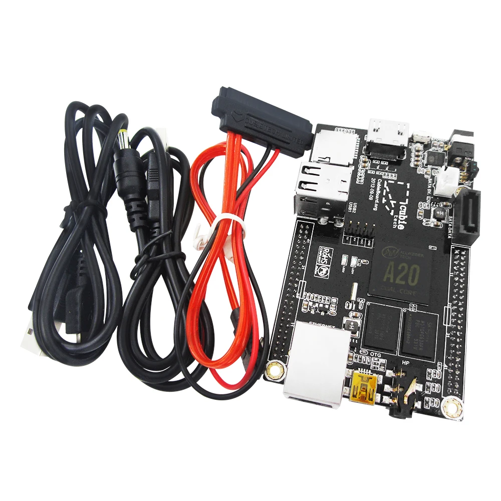 1 Set = 1pcs Raspberry Pi Mini PC Cubieboard 1GB ARM Development Board Cortex-A7 + SATA Cable+ 1pcs Power Supply Wire module cubieboard 2 a20 raspberry pi like cubieboard a20 dual core 1gb ddr3 mini pc development board hdmi 1080p supported