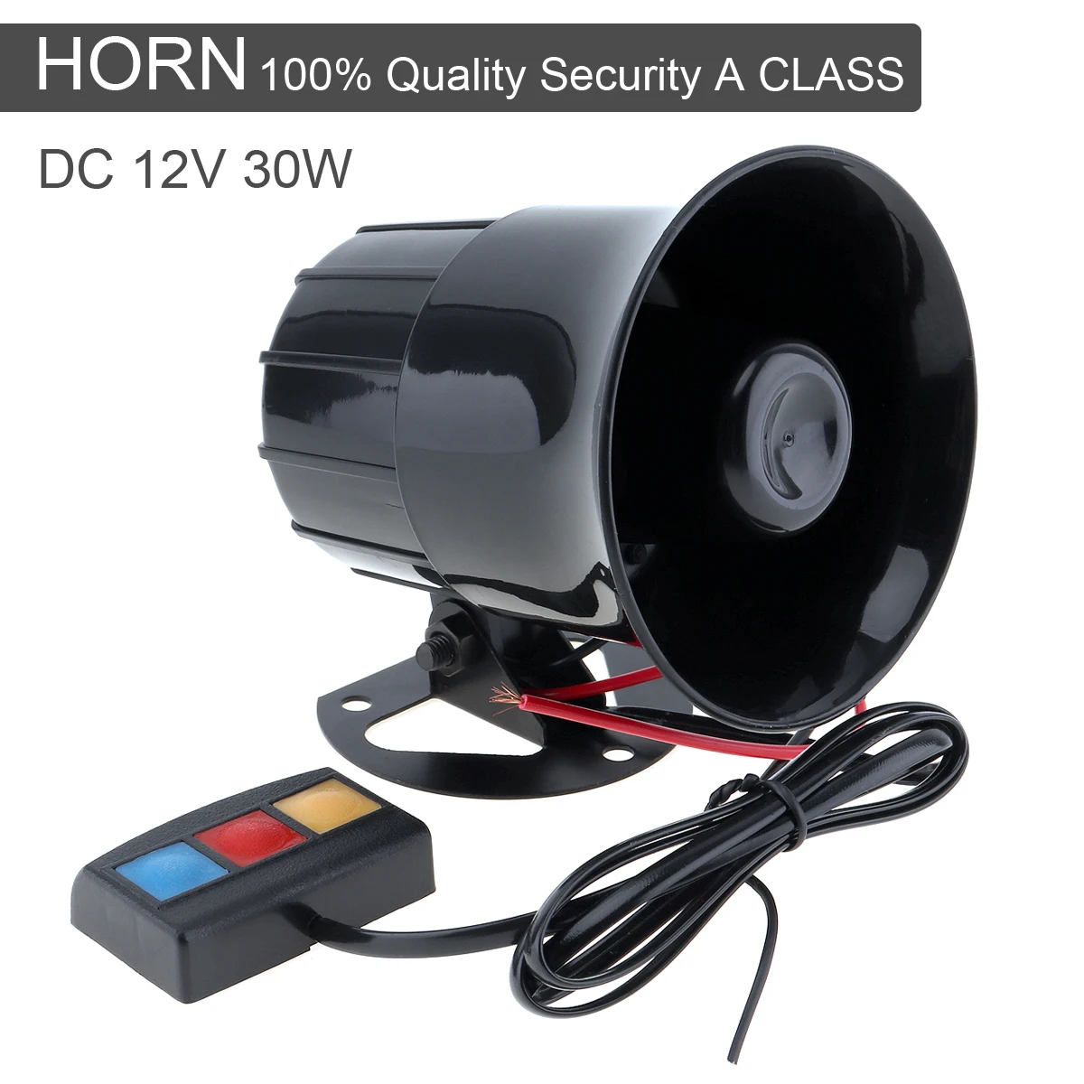 30 W 12 V 3 نغمات مكبرات صوت بصوت عال بوق الإنذار 105db للسيارة/دراجة نارية