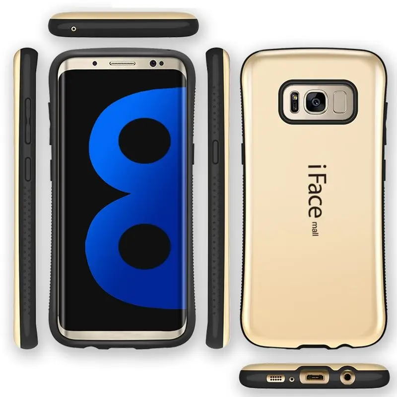 Противоударный чехол для Samsung Galaxy S9 Plus S10 Iface Mall Противоскользящий силиконовый S8