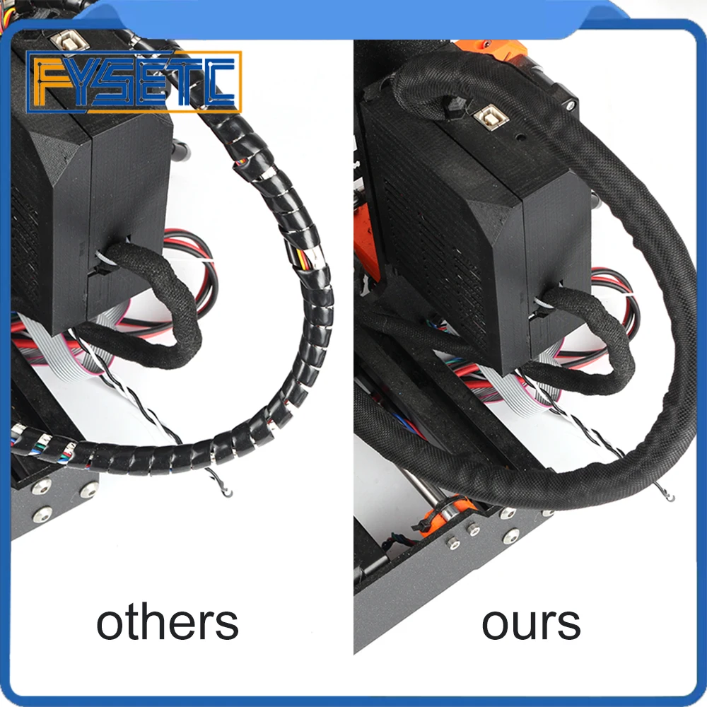 Запчасти для 3D-принтера L 50 см OD 13 мм текстильный рукав кабель провода обмотка подключенный кабель для Prusa i3 MK2S/MK2.5/MK3 Hotend экструдер