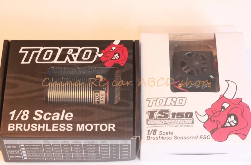 TORO 150A бесщеточный ESC + X8 pro 2350KV двигатель для 1/8 monster truck buggy | Игрушки и хобби