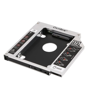 

Universal 2.5"SATA 12.7mm HDD Enclosure SSD Hd SATA Hard Disk Drive HDD Caddy Adapter Bay External Optical DVD Bay Adapter