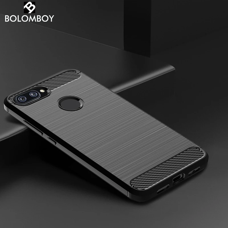

Bolomboy Carbon Fiber Case For Xiaomi Mi 8 Lite Case Silicone Soft TPU Black Drawing Cases For Xiaomi Mi8 Lite Mi 8X Cover