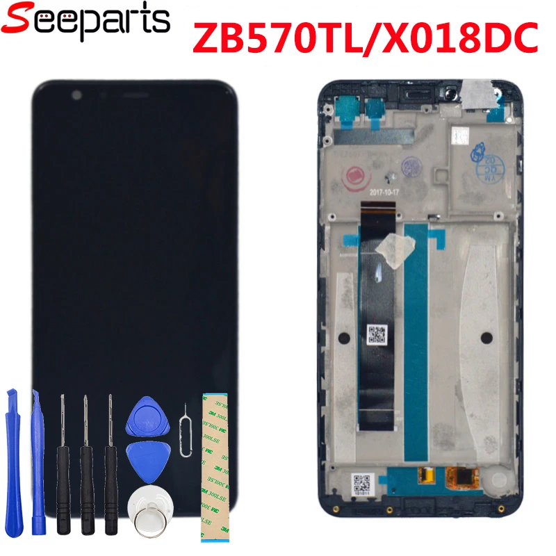 

5.7"For Asus ZB570TL LCD Display Touch Screen Digitizer Assembly For ASUS Zenfone Max Plus ZB570TL LCD With Frame X018D X018DC