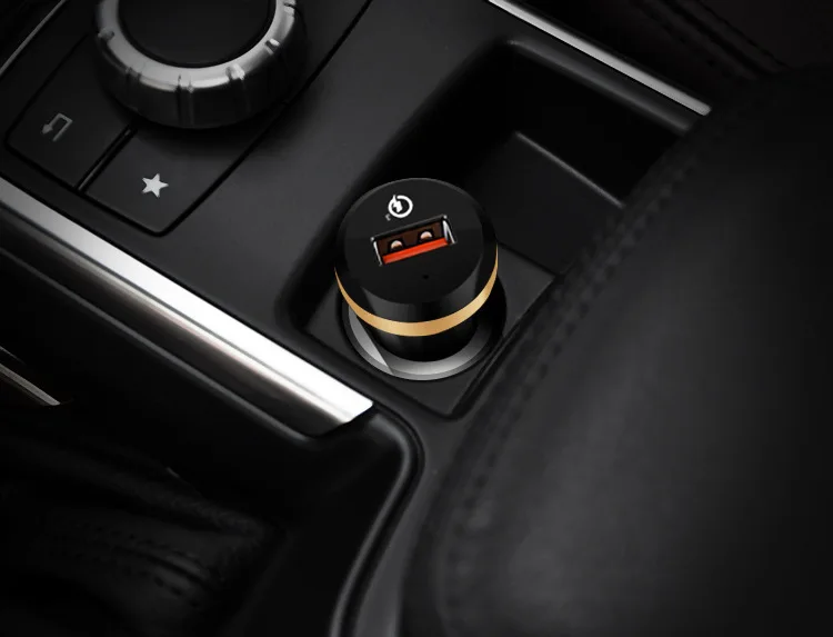 Автомобильное зарядное устройство QC3.0 USB мобильный телефон 18 Вт быстрая зарядка