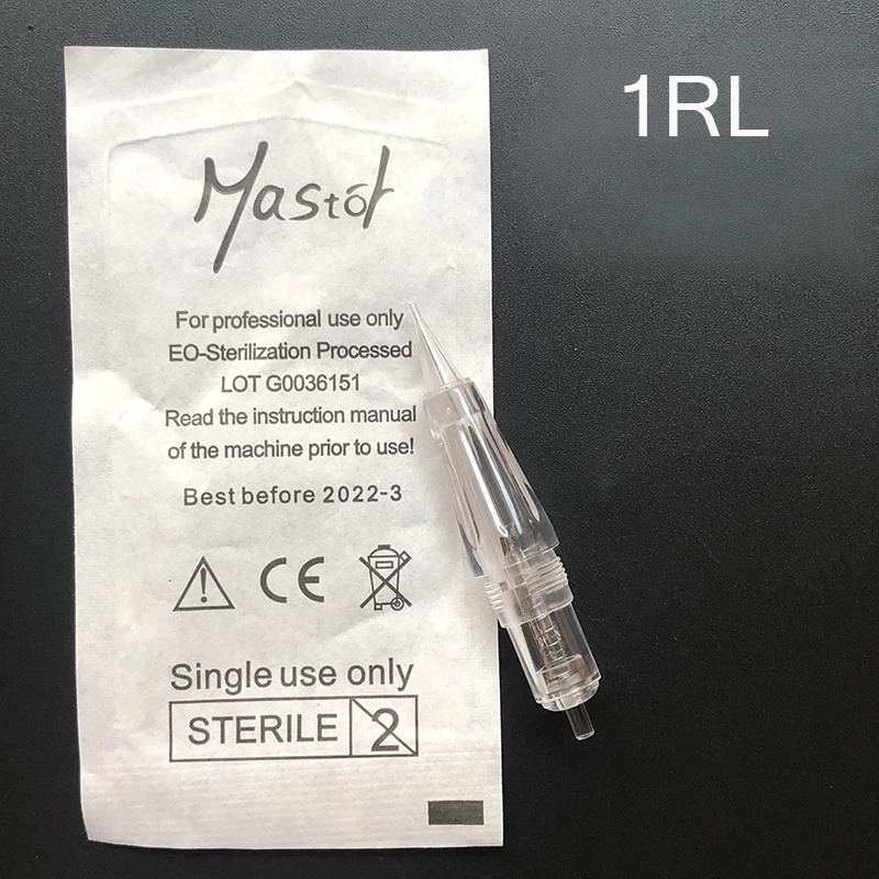 Одноразовая игла Mastor 1RL Для Перманентного Макияжа вращающаяся ПЗУ машина