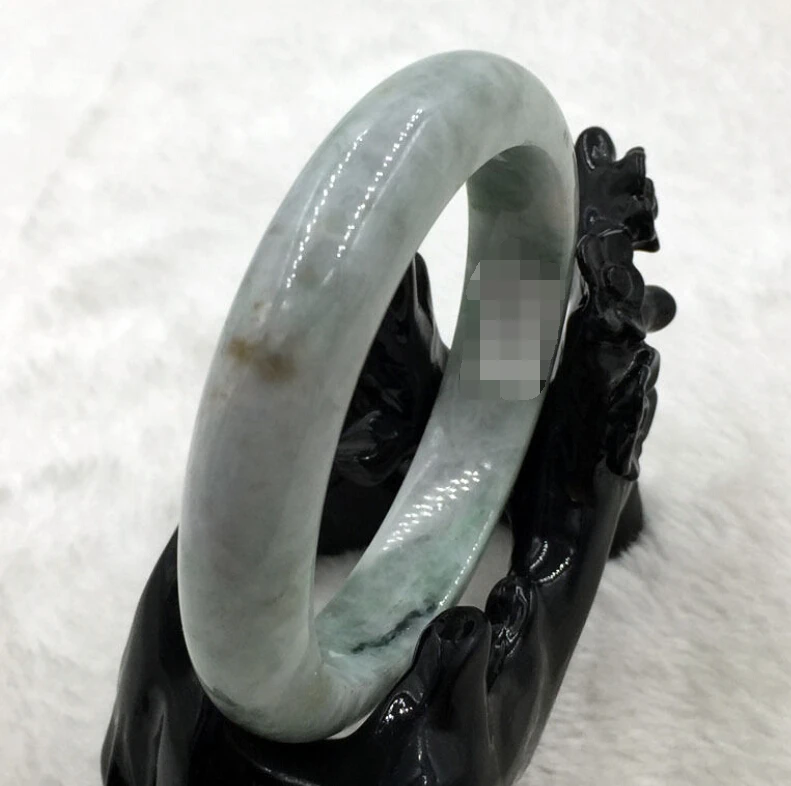 

0119 Natural Lavender Green Jadeite Jade Bracelet Bangle