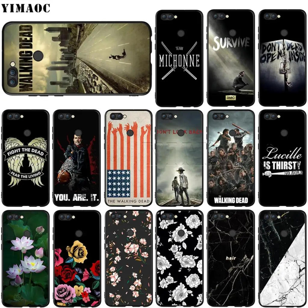 

YIMAOC The Walking Dead Silicone Case for Huawei Honor Mate P smart Y7 Y9 8C 30 20 10 8x Nova 3i 3 Lite Pro Prime 2018 2019