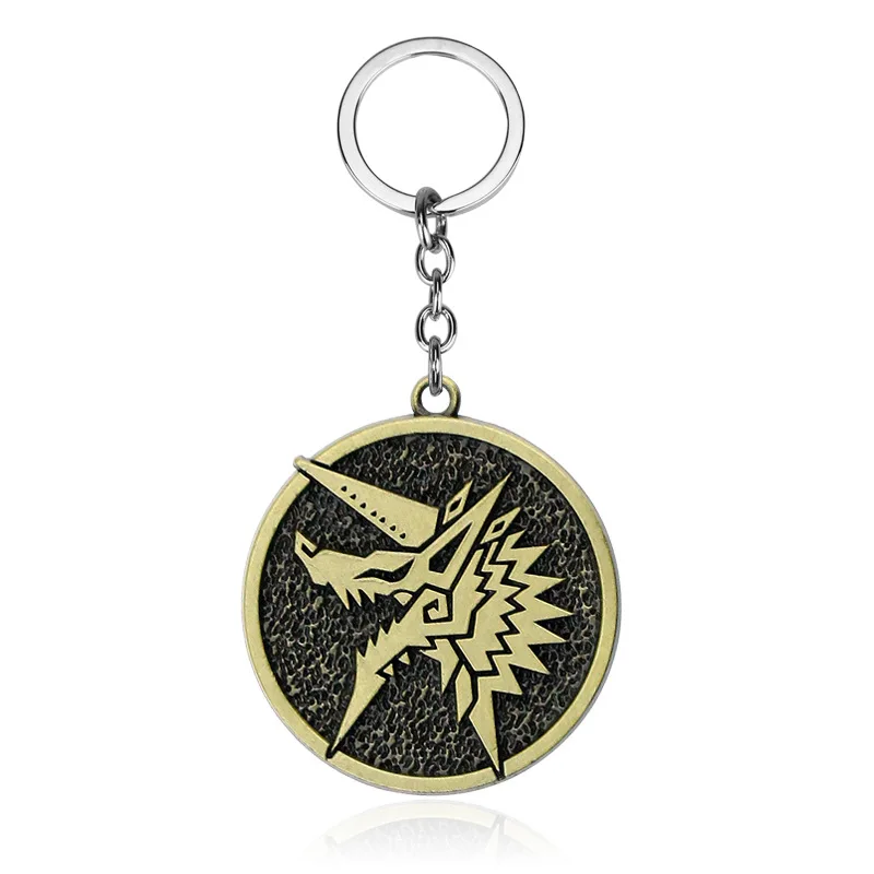 

Game Anime Monster Hunter Keyrings Alloy Car Key Chain Holder Keychain Best Friend Graduation Christmas Day Gift