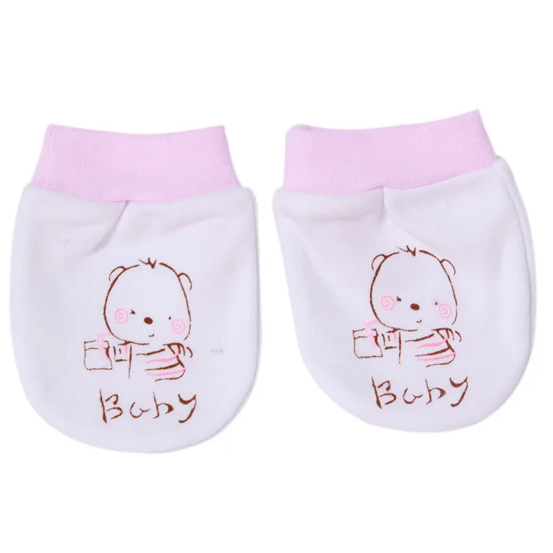 Cotton blend lovely baby proof gloves comfortable breathe freely Anti