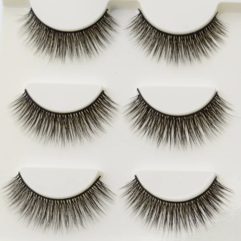 

3 Pairs Eyelashes Natural False Eyelashes Fake Lashes Long Makeup Lashes Extension Reusable Eyelash Eyelashes for Beauty