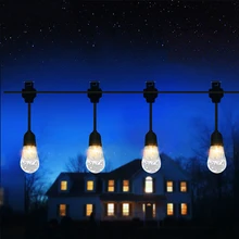 Солнечный свет шнура наружная светодиодная гирлянда 12 Led Водонепроницаемая сказочная садовая лампа для рождества дома двора праздничное свадебное украшение