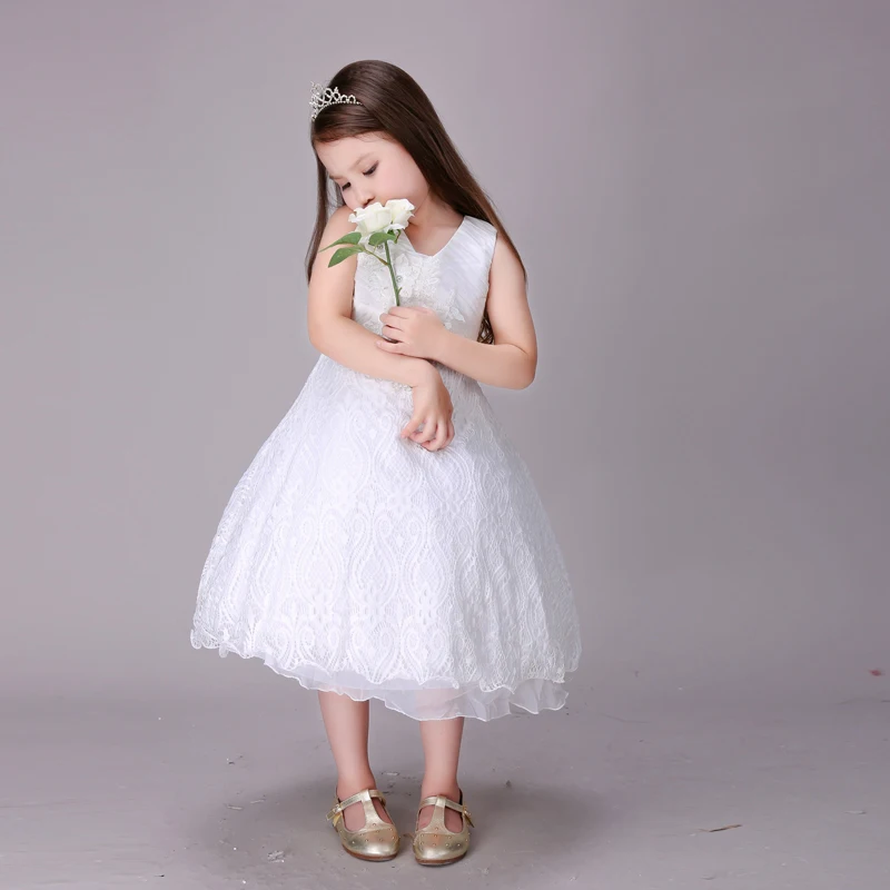 Buy 3 8T Baby Girls Dress White Gown Bridesmaid Kids