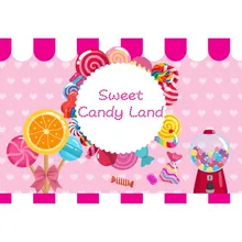 Laeacco Pink Backdrops Sweet Candy Lollipops Dessert Birthday Party Baby Cartoon Photo Backgrounds Photocall Photo Studio kate newborn baby backdrops colorful chocolate beans photo sweet candy for children large size seamless photo