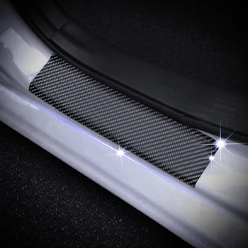 

Car Door Sill Scuff Plate For SKODA KODIAQ Welcome Pedal Guard Door Threshold Plate 4D Carbon Fiber Vinyl Sticker Car Styling