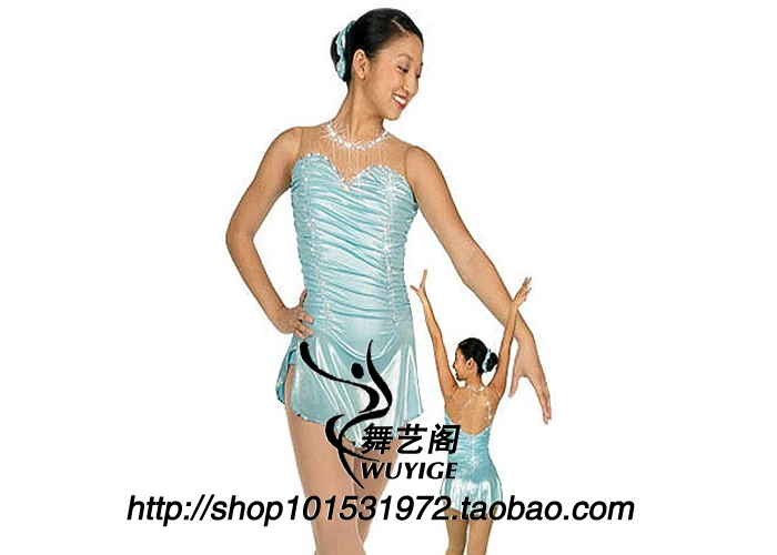 

skating dress adult competition ice skating dress free shipping spandex figure dress skating E321
