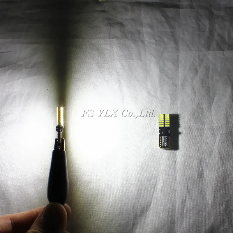 Автомобильная светодиодная лампочка для парковки FSYLX 24SMD 4014 T10 W5W Canbus 501 186 T10|car