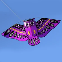 43x20 в красочный мультфильм сова Летающий воздушный змей с воздушным змеем линия легкий Летающий воздушный змей 50 м линия игрушки для детей vlieger открытый инструмент