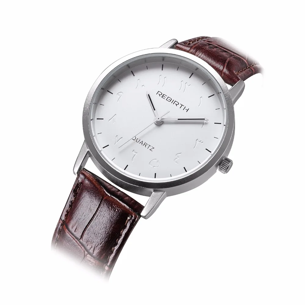 

Leather men Watches For male Clock Quartz Wristwatches Fashion Watches REBIRTH Chinese Top Brand Luxury Watch Zegarek Damski