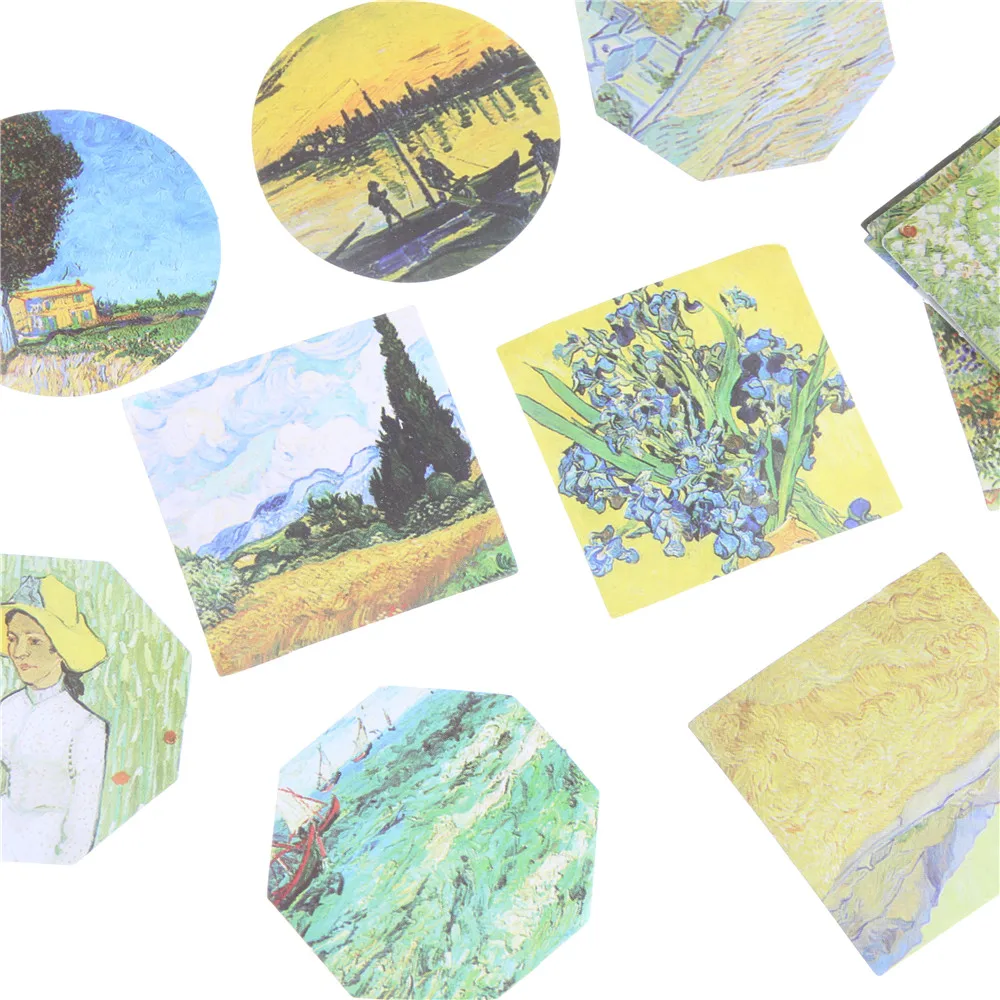 45 шт./лот Meet Van Gogh Мини бумажные наклейки украшения Diy альбом дневник Скрапбукинг