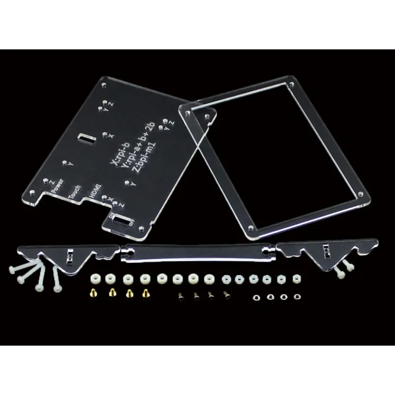 

module Clear Case for 5inch LCD Type B Combines Raspberry Pi LCD Display 5inch HDMI LCD(B) and Pi into an All-in-one device