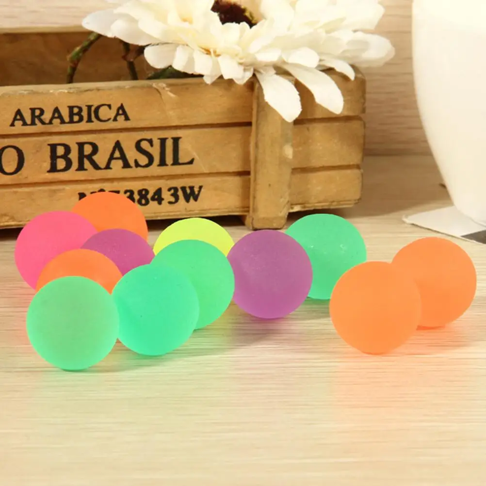 

10Pcs Glow in the Dark Noctilucent Pinata Fillers Kids Party Favor Luminous Moonlight High Bounce Ball