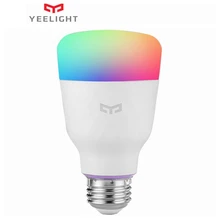 Yeelight Smart Светодиодный лампы мощностью 10 Вт RGB E27 Беспроводное управление WiFi смарт-лампа работа с Mi Home приложение