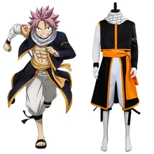 Сказочный хвост Etherious Natsu Dragneel косплей костюм шарф полный набор взрослые мужчины женщины Хэллоуин вечерние Аниме Костюм