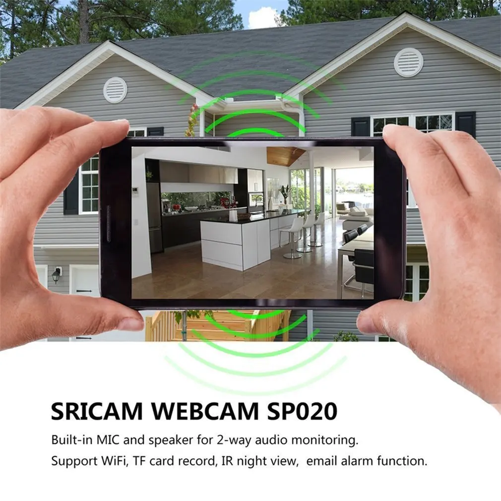 Sricam SP020 HD 1080P WiFi IP комнатная камера безопасности IR-CUT Suvillance Беспроводная камера для домашнего наблюдения CCTV радионяня