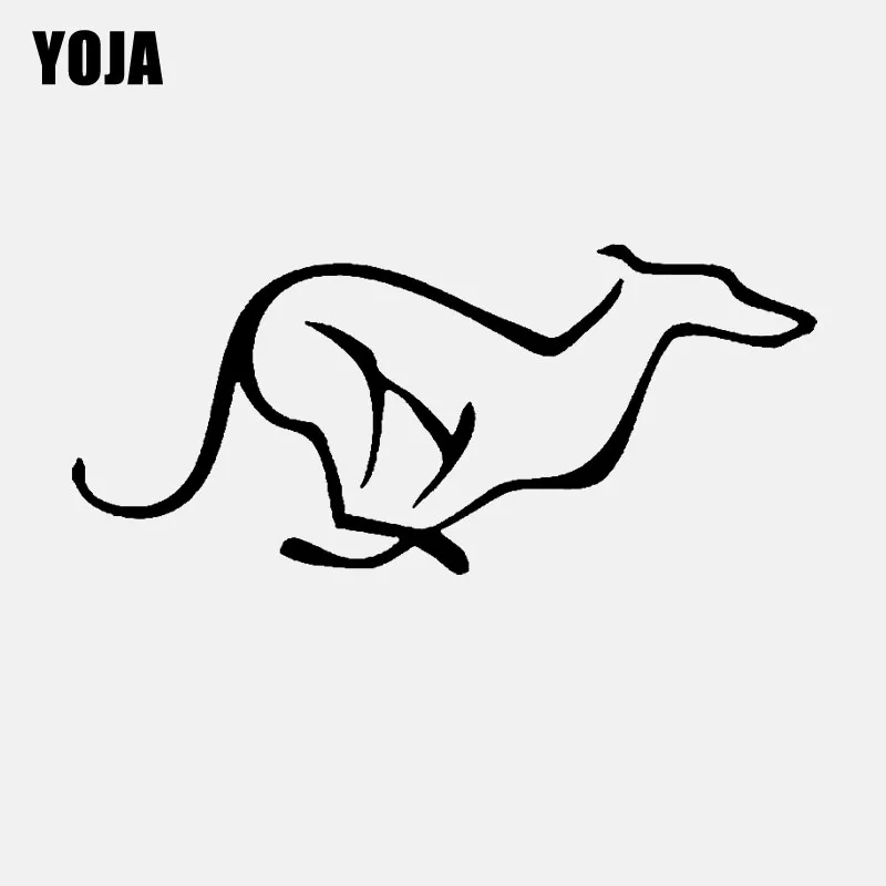 

YOJA 60CM*26.4CM Animal Greyhound Dog PVC Wall Sticker Decal For Home Room Decor Personalized W3-490
