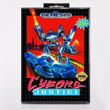 Cyborg Justice игровой картридж 16 бит MD игровая карта с розничной коробкой для sega Mega Drive для Genesis