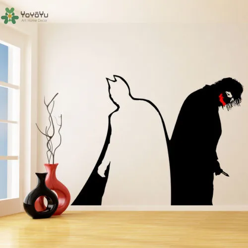 

YOYOYU Wall Decal Vinyl Dark Knight Mural Batman & Joker Decal Art dIY Removeable Wall Decoration Mural Poster YO408