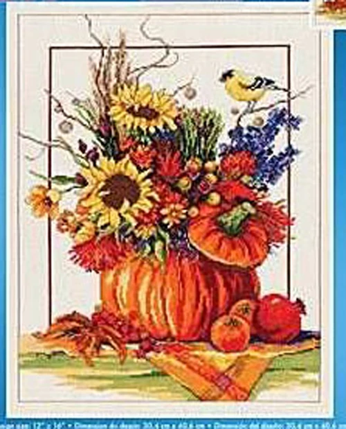 Needlework DIY Cross Stitch Sets For Embroidery kits 14CT&amp16CT&amp18CT Pumpkin vase | Дом и сад