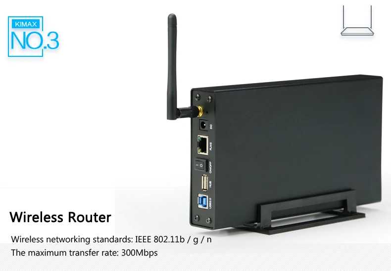 hdd case Aluminum 3.5" Hdd Wireless Runter Box Hd Case Sata Usb 3.0 to for Hdd SSD Up to 6TB With Wireless Wifi Router External Hdd Case 3.5 hdd external case