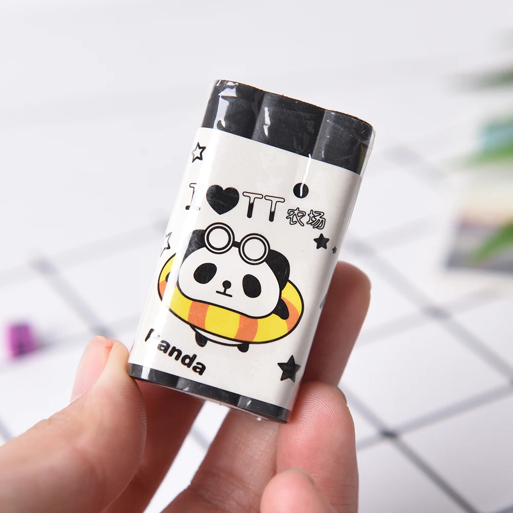 1 шт. с рисунком панды резиновые ластики прекрасный школьный карандаш ластик для детей подарочная Корейская Канцелярия
