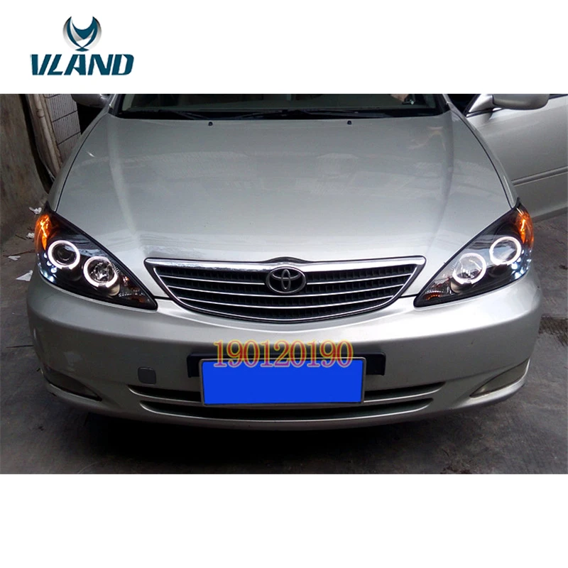 VLAND фабрика для автомобиля фара для светодиодная фара дальнего света Camry 2001 2002 2003 2004 2006 Camry головной светильник с DRL H7 ксеноновая лампа