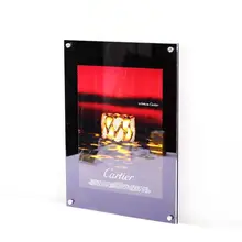 A4 стены фоатинг рама для плаката магазин цена карты тега Дисплей рекламные табло для отображения(акриловое стекло Sigange настенная рама для картины сумму фоторамка стеллаж для выставки товаров