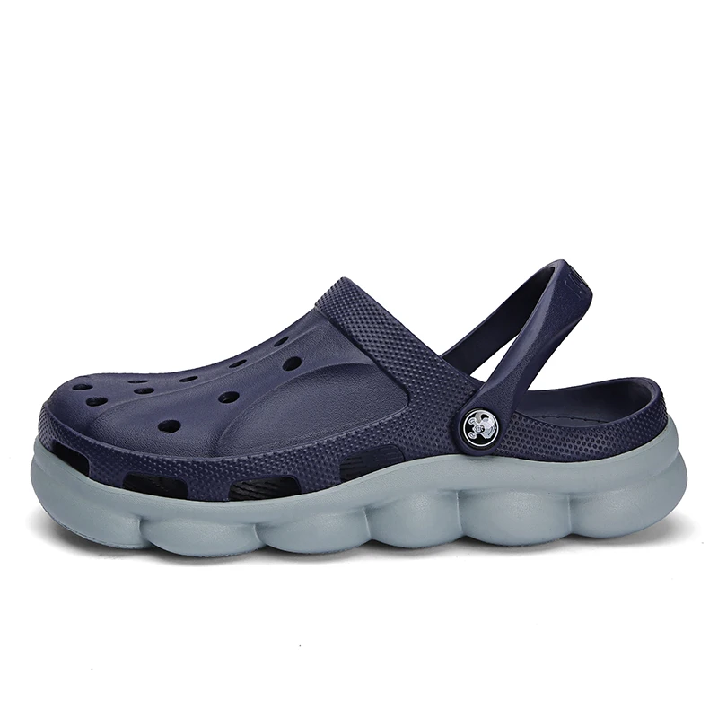 Обувь Crocks; Мужская обувь; сандалии с кроком; Sandalias; Летняя обувь; Sandalen; шлепанцы; Sandalet hombre Sandali; сабо с кроком; Новинка года - Цвет: Blue