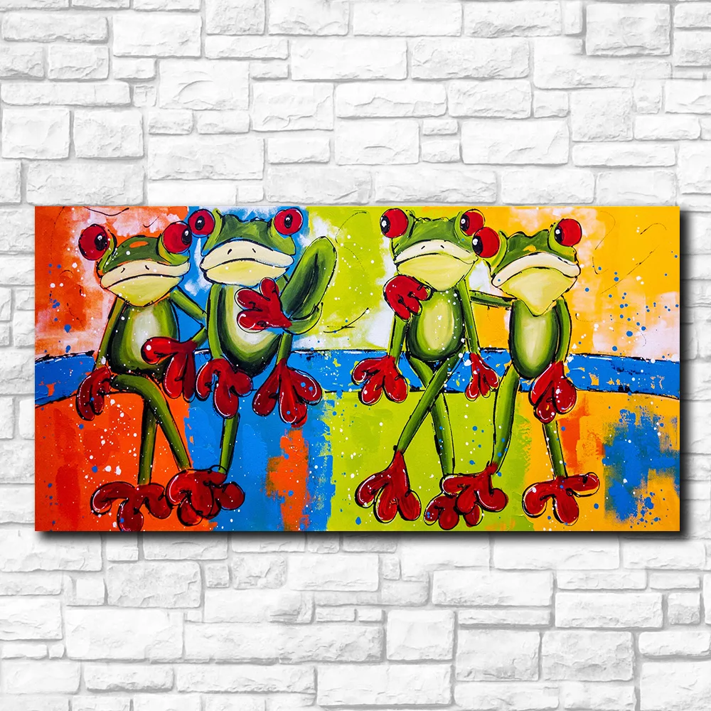 Four Frogs On The Tree