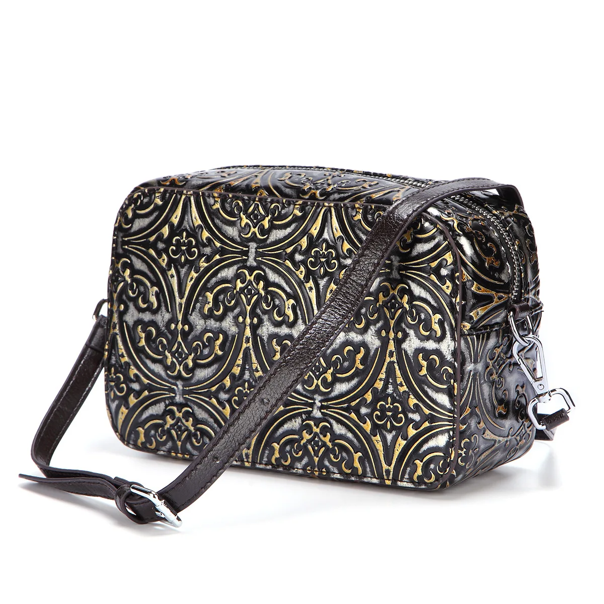 High Quality Women Embossed One Shoulder Bags National Style Vintage