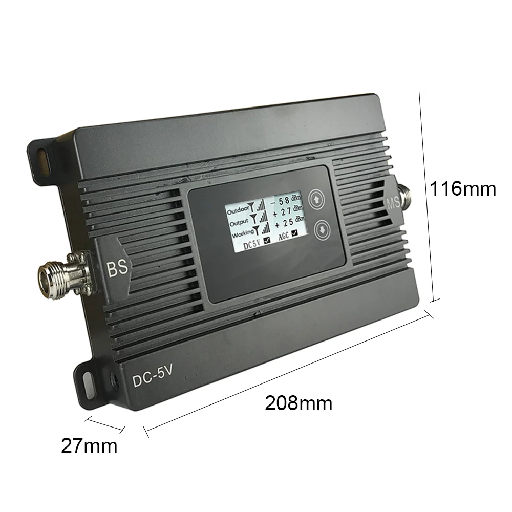 ATNJ GSM Repeater High Power 80dB Gain 2G Signal Amplifier GSM 900MHz repetidor de sinal de celular Moblie Booster Antenna Set