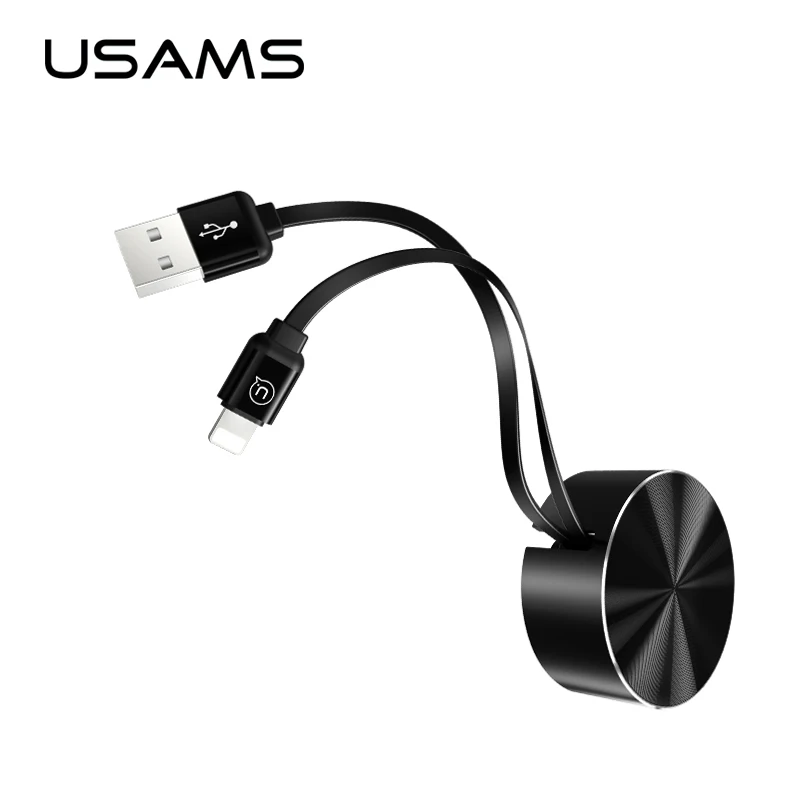 Beste Intrekbare Usb kabel Voor iPhone 7 plus, USAMS Micro USB Type C kabel Snelle Opladen Data Charger Mobiele Telefoon Kabels usb c R25