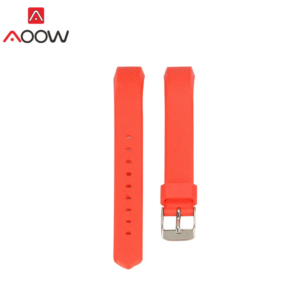 S/L силиконовый ремешок для Fitbit Alta/Alta HR Смарт часы фитнес Спорт Водонепроницаемый замена Браслет ремешок 16 цветов - Цвет ремешка: Red