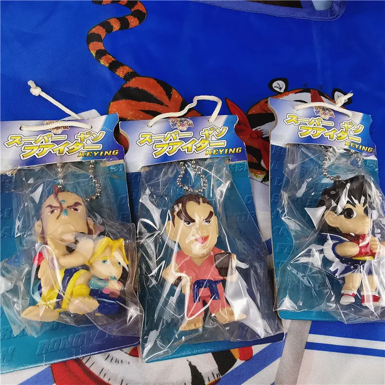 

1pcs 8cm street fighter gift package action figure doll cartoon KOF model chain ken Chun-Li ALEX