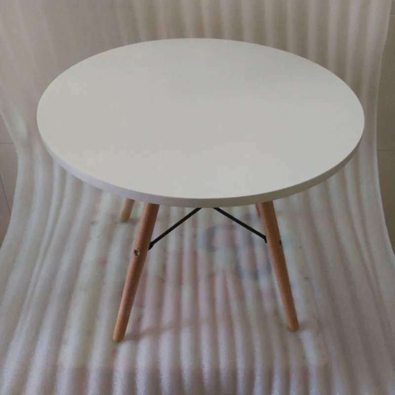 

QIYU Modern Design Round Wooden Table DIA 60 CM Coffee Table