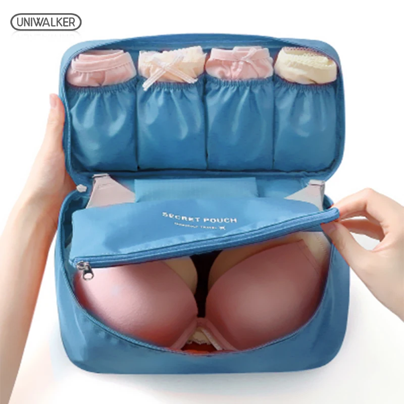 New waterproof clothes organizer storage box underwear bra packing makeup make up cosmetic cloth travel bags | Багаж и сумки